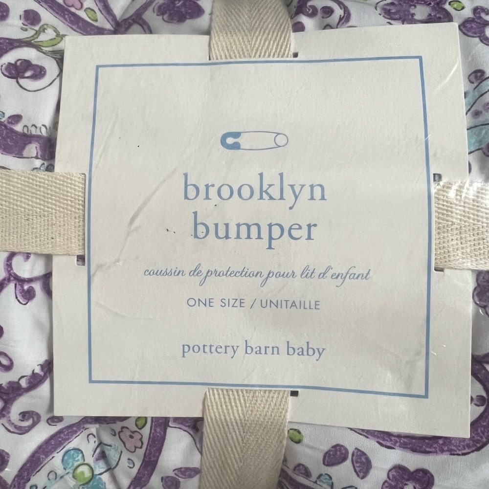 Pottery barn kids Brooklyn bumper pad